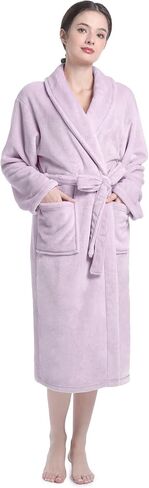 Plush Soft Robes for Women, Premium Fleece Womens Robe Cozy Warm Bathrobe in Saudi Arabia