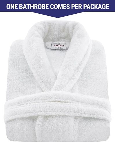 American Soft Linen Warm Fleece Robe, Mens and Womens Robe Fuzzy, 1 Piece Unisex Plush Adult Bathrobe for Bathroom in Saudi Arabia