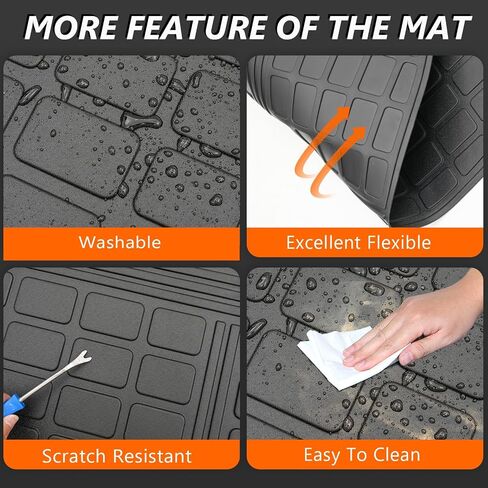 Powoq Cargo Mat متوافق مع 2024 2025 Subaru Crosstrek Impreza Trunk Mat Backrest Cargo Liner TPE presential presential for 2024 2025 Subaru Crosstrek Accessories in Kuwait