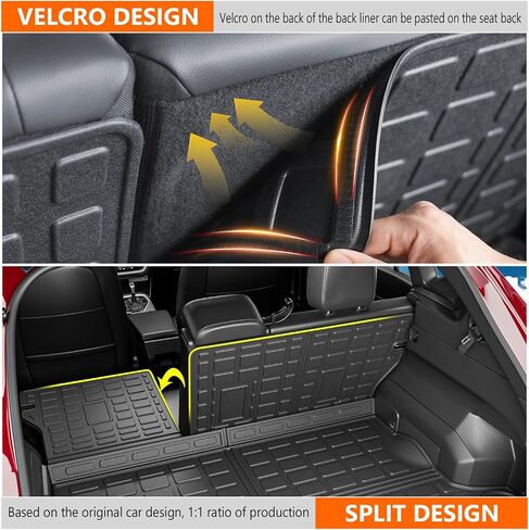 Powoq Cargo Mat متوافق مع 2024 2025 Subaru Crosstrek Impreza Trunk Mat Backrest Cargo Liner TPE presential presential for 2024 2025 Subaru Crosstrek Accessories in Kuwait