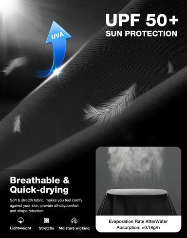 حماية أشعة الشمس للرجال قمصان طويلة الأكمام UPF 50+ واقي طفح جلدي للرجال SPF UV الصيد المشي لمسافات طويلة قميص الرياضة الرياضية in Saudi Arabia