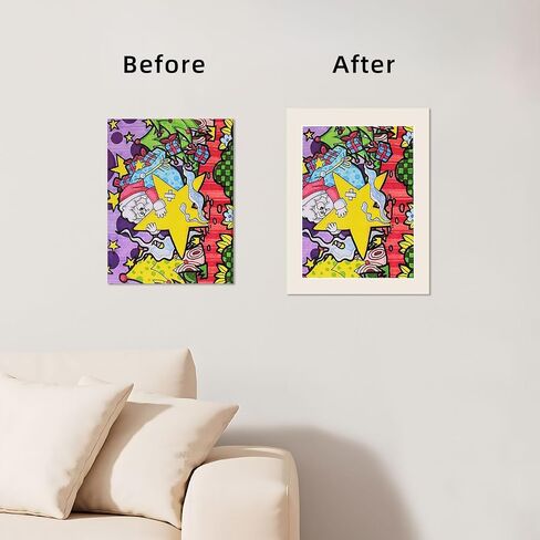 12 Pack A4 Paper Frames for Kids Drawing ، عرض Ivory Display 8.5x11 إطار صورة من الورق المقوى مع فيلم PVC. in Kuwait