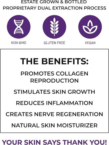 Skin Rejuvenation Supplement - Lion’s Mane, Oyster Mushroom, Vitamin E & Flush Free Niacin -Supports Skin Health & Radiance - 60 Capsules in Kuwait