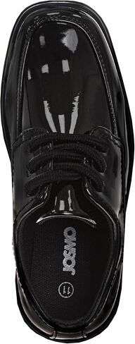 Josmo Kids Formal Dress Shoes - Square Toe Classic Comfort Wing Tip Oxford Shoe for Boys (Sizes: 11-13 Little Kid / 1-4 Big Kid) in Saudi Arabia