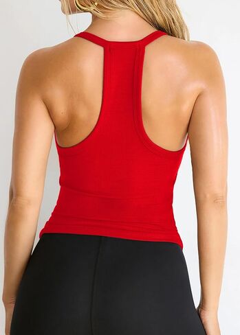 Igenjun 3 Pack Tops Tops for Women Racerback Basic Tank Summer 2025 Camisole v Neck Slim Fit Slimbledess in Kuwait