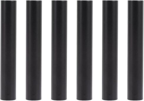 6pcs Black Iron Chandelier Candle Sleeves, 3.93x0.62 Inch Replacement Flanging Sleeve for Chandelier Lamp Base, Easy Installation for Home Decoration in Kuwait