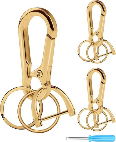 FIVEIZERO 13Pcs Keychain Kit, Key Ring and Keychain Clip, D Ring, Key Rings Bulk, Keychain Ring for Home Car Keys, Office in Kuwait