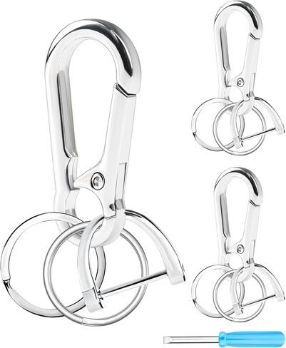 FIVEIZERO 13Pcs Keychain Kit, Key Ring and Keychain Clip, D Ring, Key Rings Bulk, Keychain Ring for Home Car Keys, Office in Kuwait
