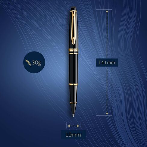 Waterman Expert Rollerball Pen, Matte Black with Chrome Trim, Fine Nib, Black Ink Cartridge, Gift Box in Saudi Arabia