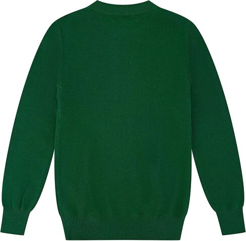 CUNYI Boys Girls Crewneck Sweater Long Sleeve Pullover Thermal Wool Solid Knit Top in Saudi Arabia