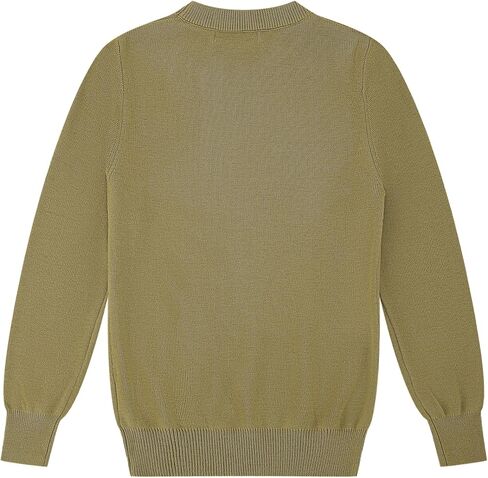 CUNYI Boys Girls Crewneck Sweater Long Sleeve Pullover Thermal Wool Solid Knit Top in Saudi Arabia
