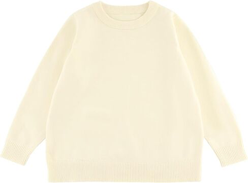 Boys & Girls Pullover Crewneck Sweater Soft School Uniform Sweater for Kids 4-14 Years in Saudi Arabia
