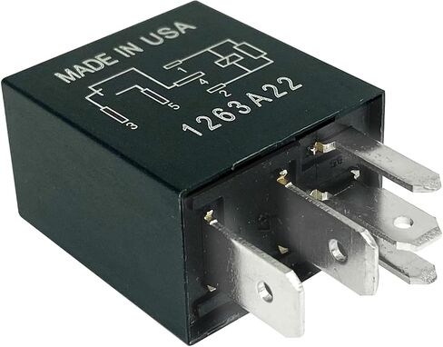 6-Pack G8HE-1C7T-R1-DC12 Relays 12VDC 40A 5-Pin SPDT High-Current Automotive Relay - Compatible with Select Jeep Vehicles - Fixes Cooling Fan, HVAC & Electrical Failures in Saudi Arabia