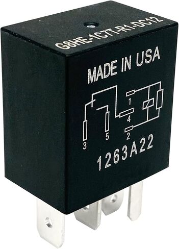 6-Pack G8HE-1C7T-R1-DC12 Relays 12VDC 40A 5-Pin SPDT High-Current Automotive Relay - Compatible with Select Jeep Vehicles - Fixes Cooling Fan, HVAC & Electrical Failures in Saudi Arabia