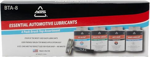 AGS Automotive Solutions 8oz Brush Top Lubricant Assortment Kit – Includes Dielectric Grease, Multipurpose Lubricant, Brake Lubricant, and Anti-Seize Lubricant (4-Pack) in Saudi Arabia