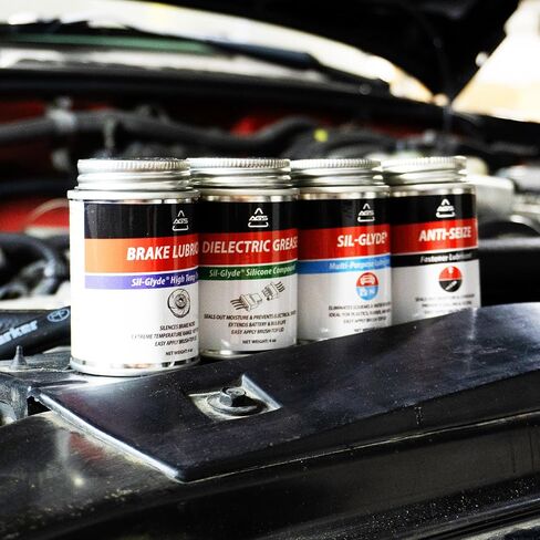 AGS Automotive Solutions 8oz Brush Top Lubricant Assortment Kit – Includes Dielectric Grease, Multipurpose Lubricant, Brake Lubricant, and Anti-Seize Lubricant (4-Pack) in Saudi Arabia