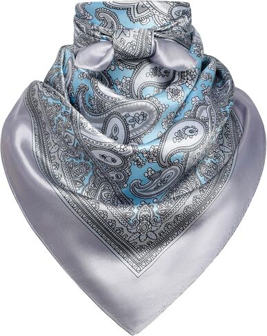 35" Men's Square Scarf, Men's Cowboy Scarf, Oversized Western Bandana, Large Cowboy Neckerchief - With Gift Packed in Saudi Arabia
