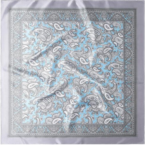 35" Men's Square Scarf, Men's Cowboy Scarf, Oversized Western Bandana, Large Cowboy Neckerchief - With Gift Packed in Saudi Arabia