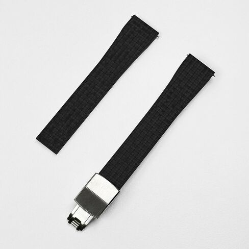 Watch Bands - 20mm 22mm FKM Rubber Watch Strap Replacement Quick Release Watchband CTS Universal Watchstrap with Mosaic Texture for Men and Women (Grey) in Kuwait