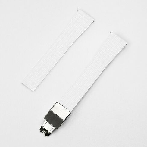 شاهد نطاقات - 20 مم 22 مم FKM Rubber Watch STRAP استبدال سريع الإصدار Watchband CTS Universal Watchstrap مع نسيج الفسيفساء للرجال والنساء (رمادي) in Kuwait
