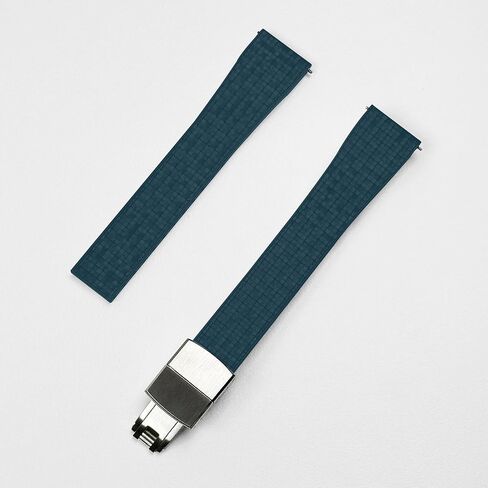 شاهد نطاقات - 20 مم 22 مم FKM Rubber Watch STRAP استبدال سريع الإصدار Watchband CTS Universal Watchstrap مع نسيج الفسيفساء للرجال والنساء (رمادي) in Kuwait