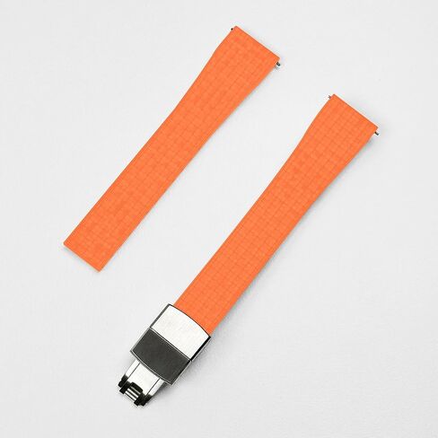 شاهد نطاقات - 20 مم 22 مم FKM Rubber Watch STRAP استبدال سريع الإصدار Watchband CTS Universal Watchstrap مع نسيج الفسيفساء للرجال والنساء (رمادي) in Kuwait