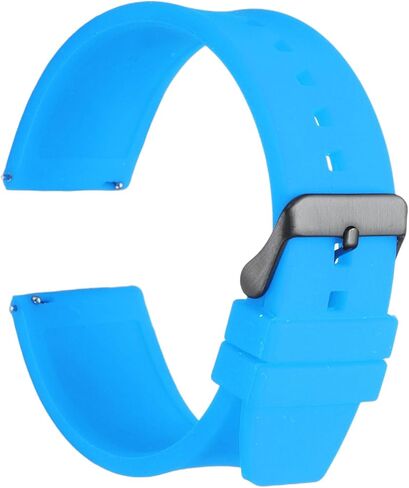 HARFINGTON Silicone Watch Band Quick Release Flexible Soft Rubber Watch Strap with Stainless Steel Clasp Replacement Wristband for Men Women in Kuwait