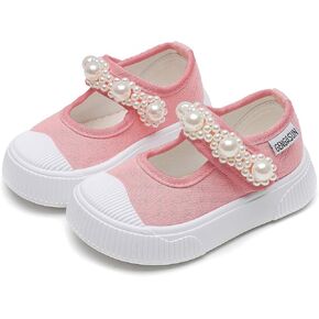 Girls Sneakers Kids High Top Casual Canvas Shoes with Hook & Loop Closure Gradient Color Pinky Heart