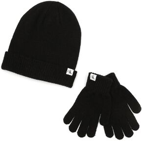 Calvin Klein Boys CK Rib Beanie and Glove Set