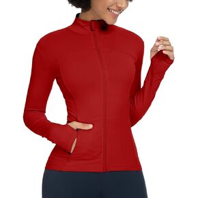 Queenieke Womens Running Jackets Athletic تمرينات التمرين سترة المسار