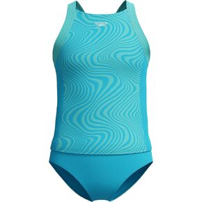 SPEADO Girl's Swimsuit من قطعتين من Tankini شبكة سميكة