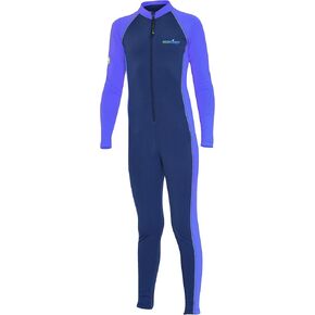 Ecostinger® Girls Full Body Swimsuit Stinger Suit UV & Jellyfish Protection UPF50+ Navy Lavender