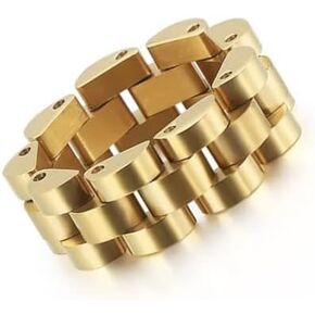 18K Gold Plated Watch Band Style Ring (7)