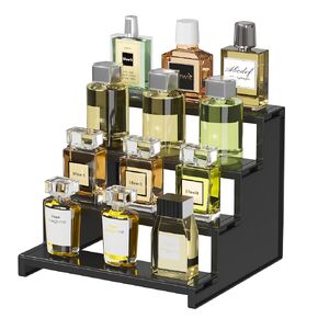 Lifewit بلاستيك 12 بوصة كولونيا داكن ، منظم العطور الخطوة ، رف شاشة متعددة الاستخدامات للعطور ، العناية بالبشرة ، تمثال ، الحلوى ، استخدام للغرور ، الطاولة ، خزانة ، مجموعة واحدة