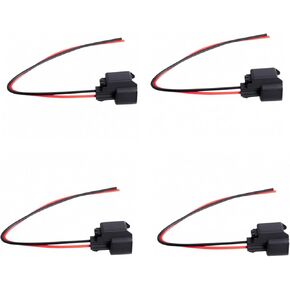 TRQ Fuel Injector Pigtail Harness Kit Set of 4 for Chevy Mazda Ford Hyundai