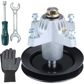 918-0624B Spindle Assembly Pre-greased Replaces MTD 918-0624B Spindle, MTD Spindle 918-0624B, 618-0659 918-0624A 618-0624 618 0624 918 0624 9180624B for Cub Cadet LT1042 LT1040 RZT 42 Tractors