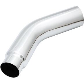 4 Inch (ID) Diesel Exhaust Elbow Tip, Exhaust Pipe Elbow 4.00 Inlet 5.00 X 23.00" Long Stainless Steel Side Exit Exhaust Tip