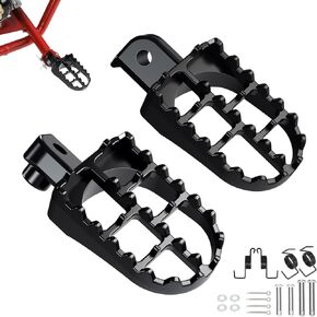 Modified Mini Bike Foot Pegs Compatible with Coleman Minibike CT200U CT200U-EX BT200X CT200U-EXR CT100U CC100X Axis M200 196cc 200cc 97cc 100cc Powersports Parts Left and Right Pegs