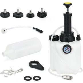3L Manual Brake Bleeder Fluid Pump, Professional Brake Bleeder Kit Suitable for Most Brake Mast Cylinder Reservoirs