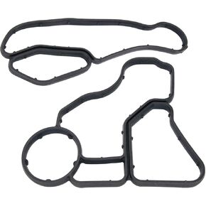 Engine Oil Cooler Gasket Set for BMW 128i 135i 323i 328i 328xi 335i 335is 335xi 525i 525xi 528i 528xi 530i 530xi 535i X3 X5 X6 Z4 2.5L 3.0L 3.2L - Replace 11428637821 11427525335