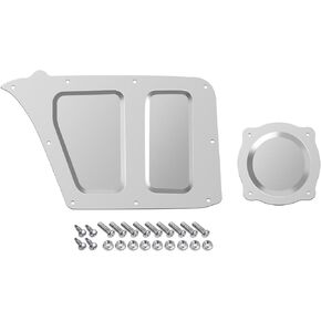 A/C Delete Panel Plate Blower Cover Fits for Chevrolet/GMC Trucks C10 C20 C30 K10 K20 K30 Jimmy K5 and Blazers 1967-1972 (with bolt and nuts)