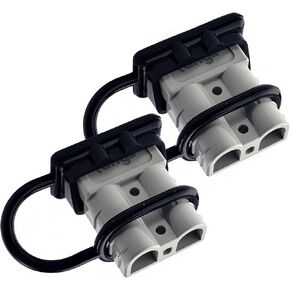 2 Pack 50AMP Battery Quick Connect Disconnect Kit - 6-12 Gauge Wire Harness Plug Set for Winch, RV, Truck, Car, ATV, Motor - Heavy Duty Power Connector with Cables (Red) in Kuwait