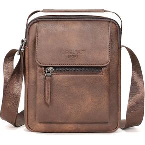 Medium & Small Crossbody bag for men shoulder bag mens purse satchel leather messenger bag gift