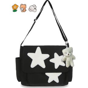 Small Messenger Bag for Women Cute Bag Kawaii Star Crossbody Shoulder Tote Bag with Accessories Gift in Kuwait