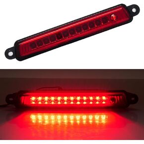 Third 3rd Brake Light, LED High Mount Stop Light for 2009-2014 Ford F150, 10-14 Lincoln Mark LT, Rear Center Cab Roof Tail Cargo Lamp, DOES NOT FIT SVT Raptor & Models with Hill Descent Control