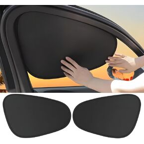 WINDA WINDOW SUN SUND SUND Electrostatic Technology ، 2 Pack Pack Light Light Front Side Window Shade 4-Layer Cover Cover Cover Auto Auto Sun Shade Protection