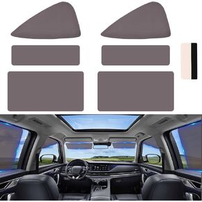 XCBYT Static Cling Car Window Shades 6PCS - Sun Blocker for Car Windows Baby - Reusable Side Window Sun Shade for Drivers - Removable Window Tint for Cars, Trucks, RVs
