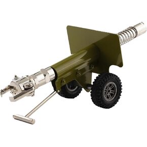 Mini Firecracker Thating Model Cannon Model ، Model Artillery Cannon Model مع آلية رائعة للألعاب في الهواء الطلق ، حلي مجموعة النموذج العسكري ، الأخضر