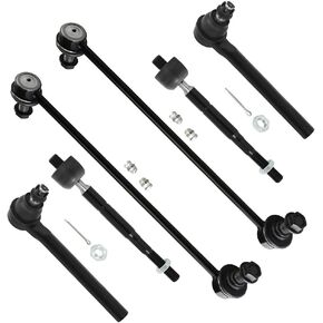 SCITOO 6pc Front Suspension Kit Inner Outer Tie Rod End Sway Bar End Link 2005-2010 for Honda Odyssey
