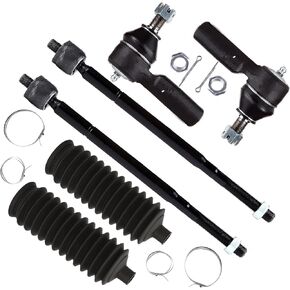 SCITOO 6pcs Front Suspension Kit Inner Outer Tie Rod End w/Boots Fit 1992-2001 For Toyota Camry Built Before 7/01 1998-2003 For Toyota For Sienna Built Before 1/03